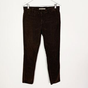 Vince Dark Brown Skinny Leg Corduroy Pants